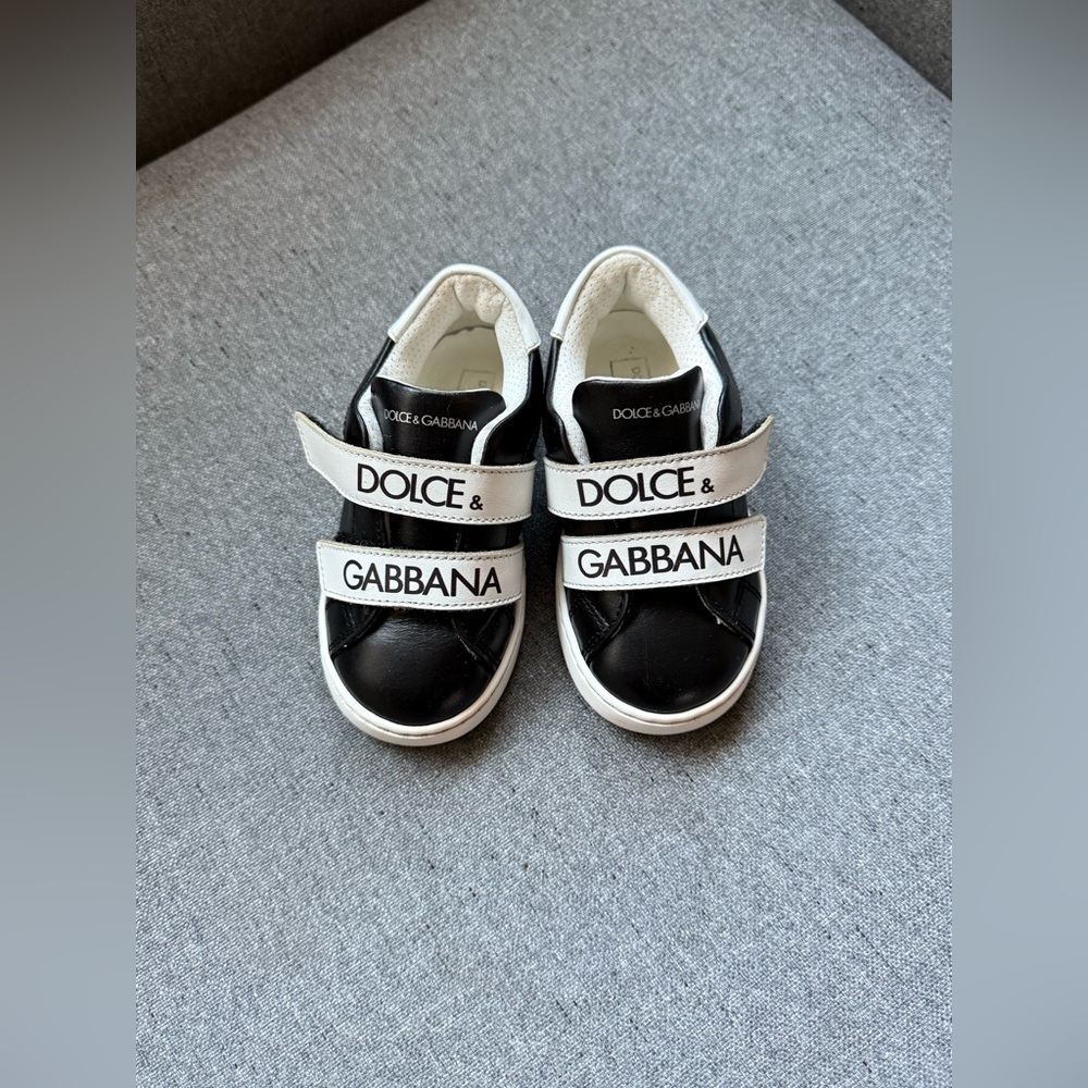 Dolce & Gabbana Kids Leather Sneakers Size EU 22